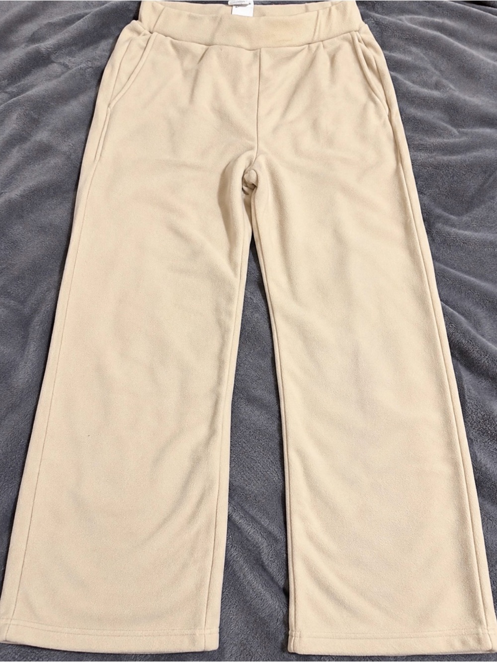 Women’s  Cream Wide-Leg Pants